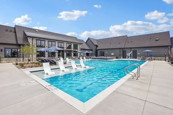 Resort-style swimming pool